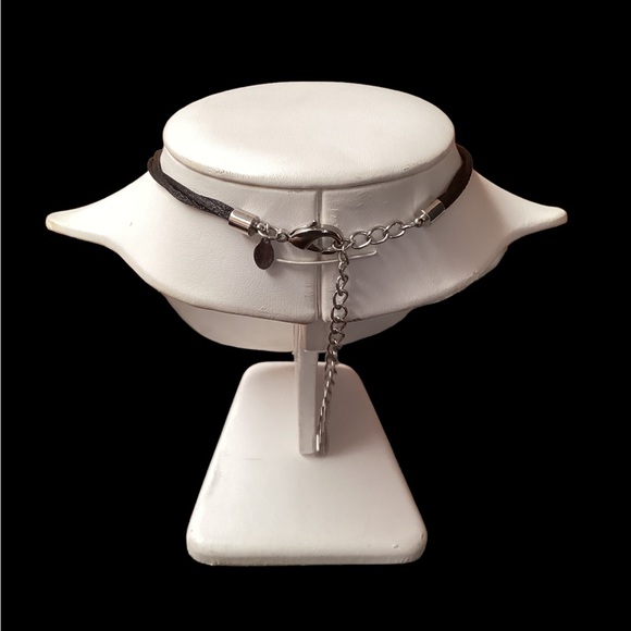 Chico’s silver/black 3 strand necklace, length 15 inches - Picture 2 of 3